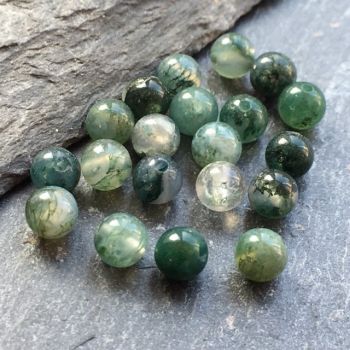 MOSS AGATE 4MM ROUND